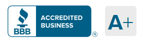 Better Business Bureau rating and accrediation